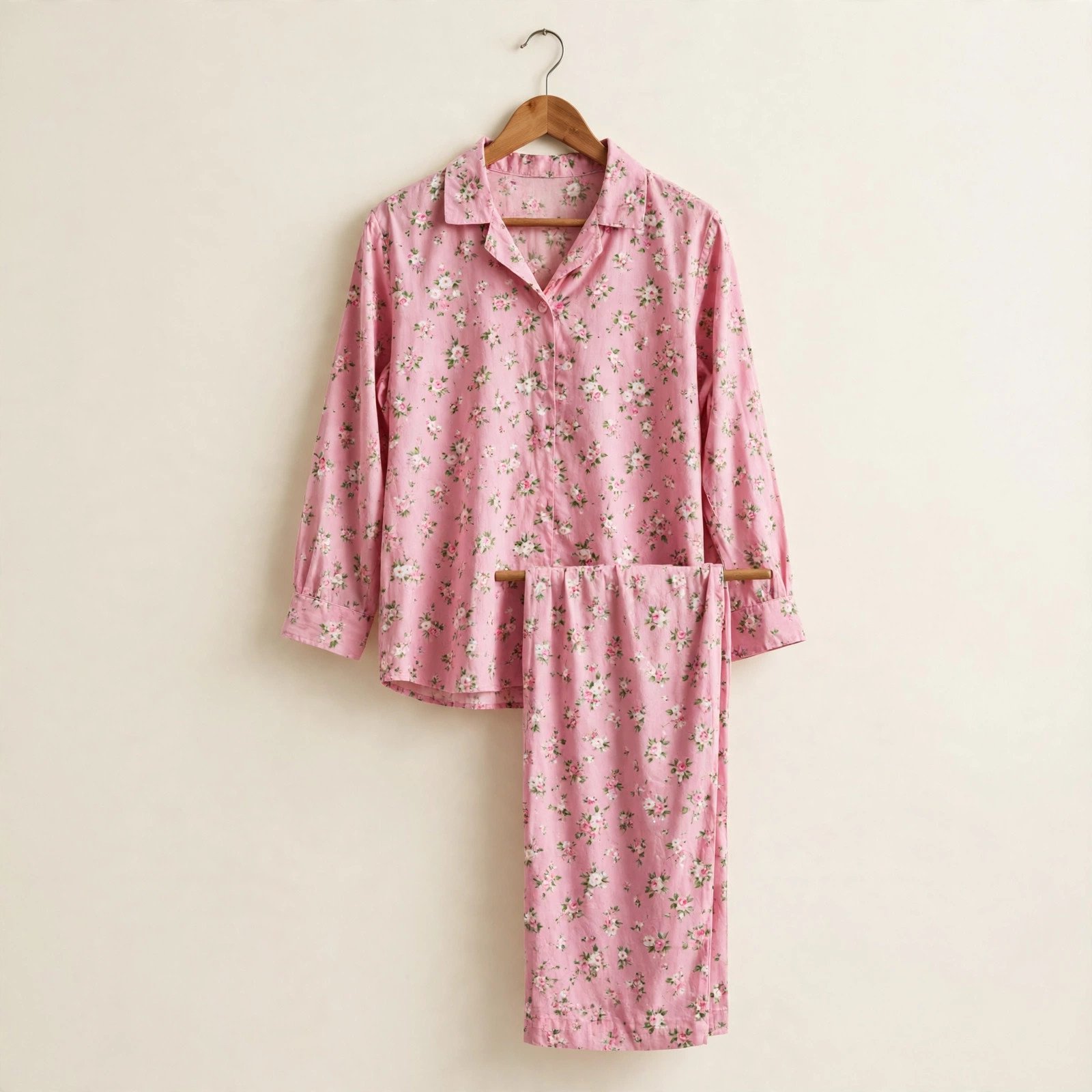 Polka Dot Cotton PJ Set — view 3