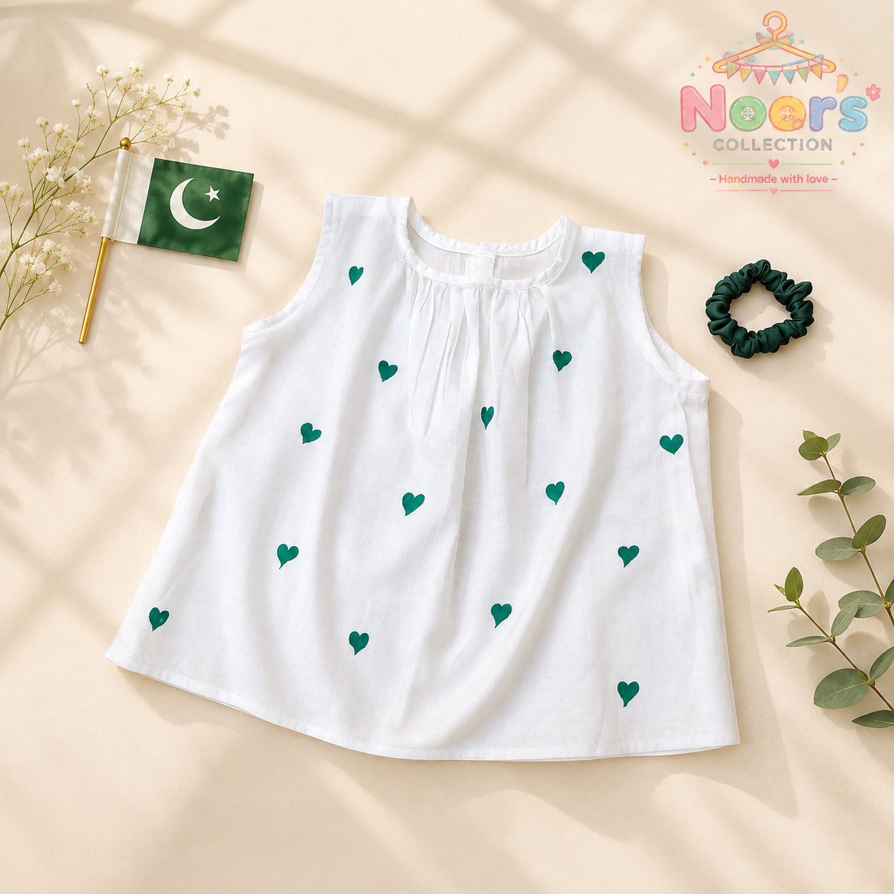 14 August Kids Suit By Noor With Free Scrunchie — view 3