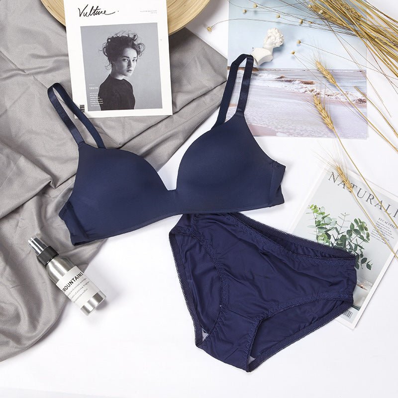 3/4 Cup Very Soft & Smooth T-Shirt Single Padded Bra Set — view 3