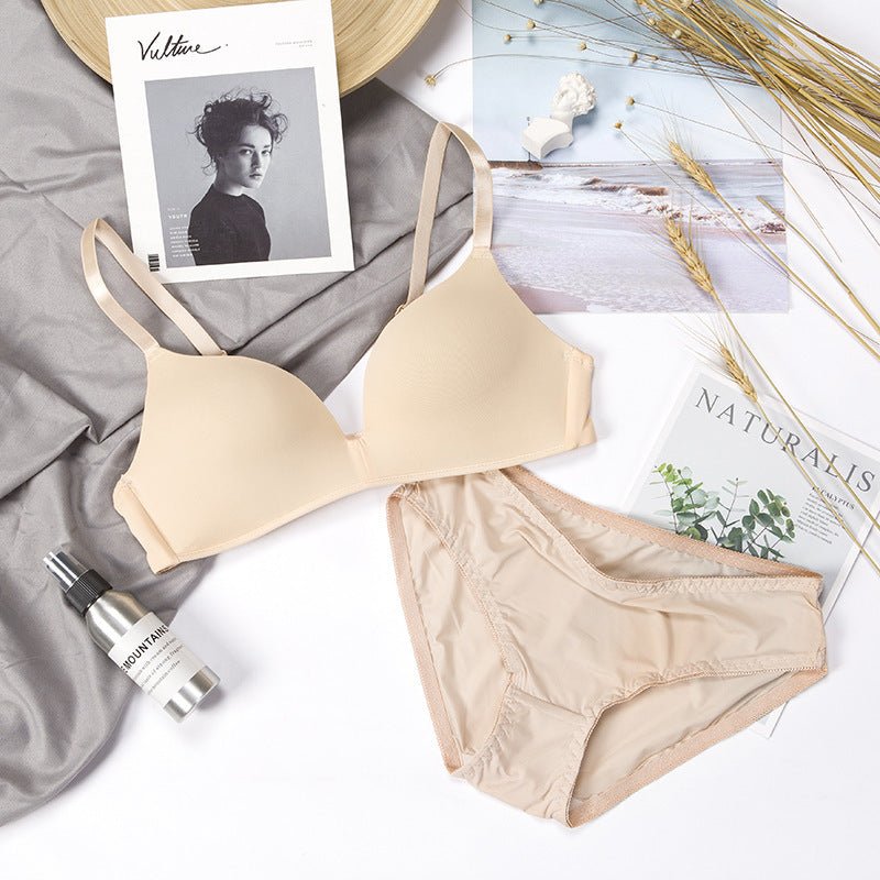3/4 Cup Very Soft & Smooth T-Shirt Single Padded Bra Set — view 4