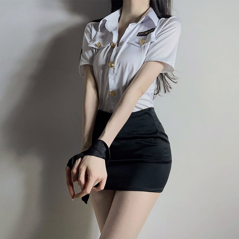 4 Piece Hostess Costume Nighty (5187) — view 3