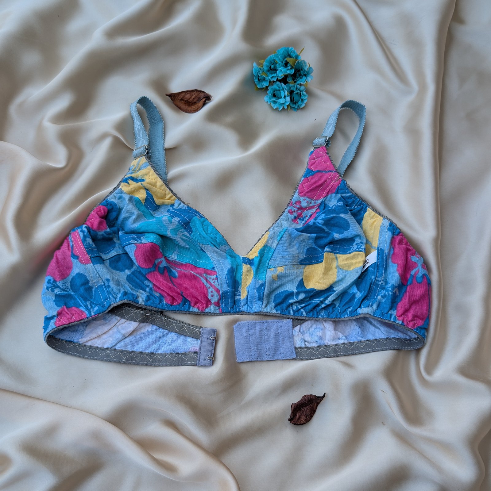 Colorfull Design Mix  Fabric Bra — view 13