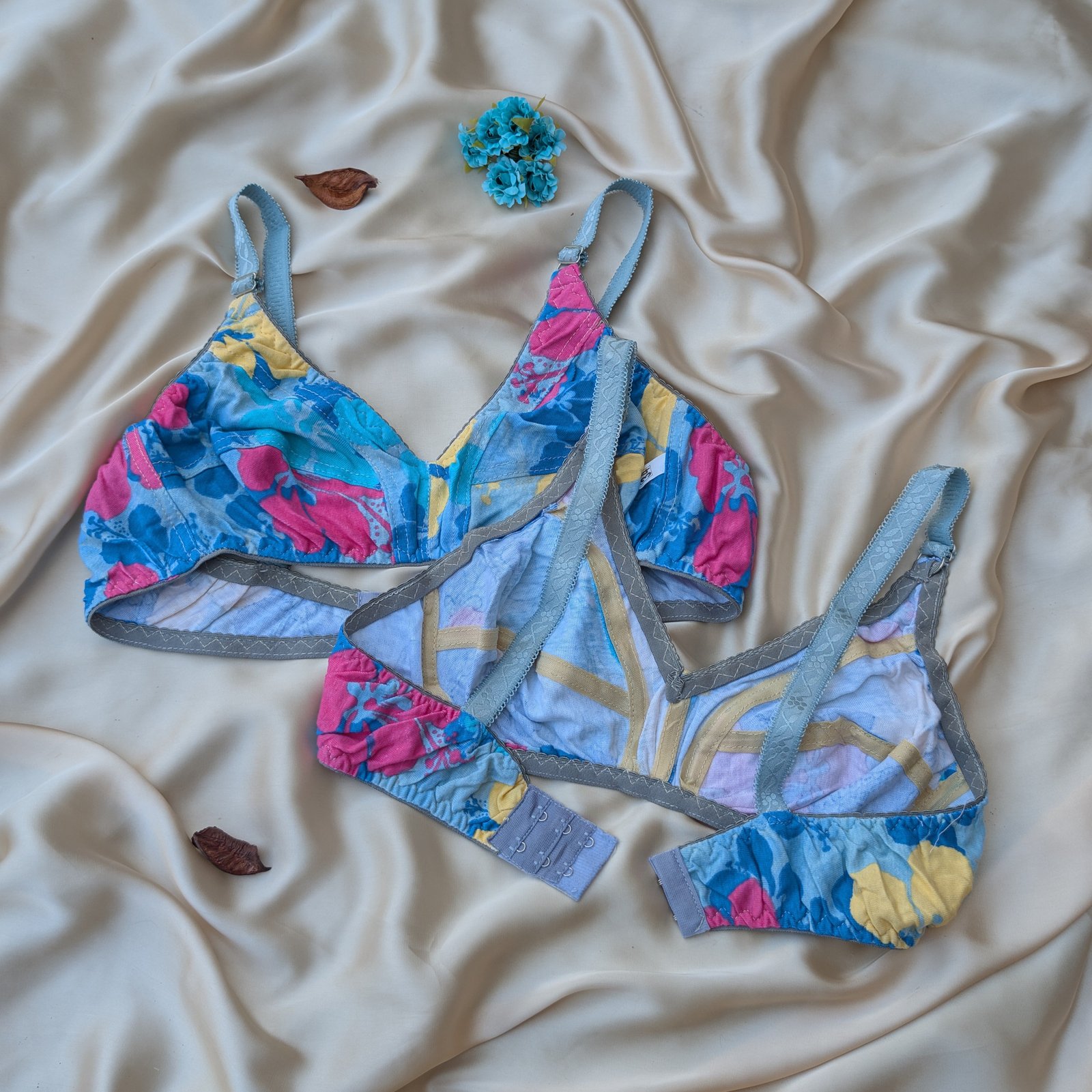 Colorfull Design Mix  Fabric Bra — view 15