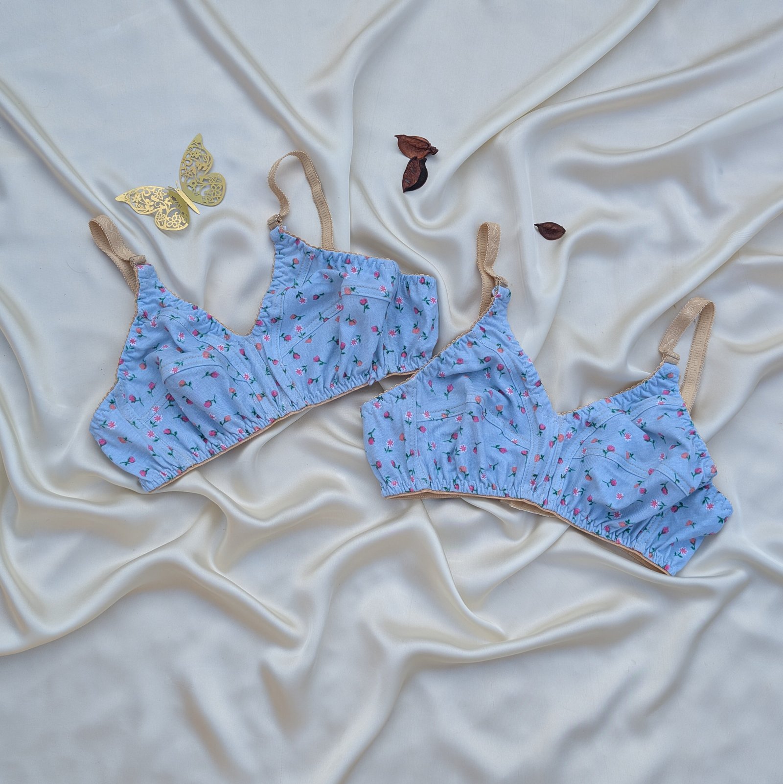 Colorfull Design Mix  Fabric Bra — view 22