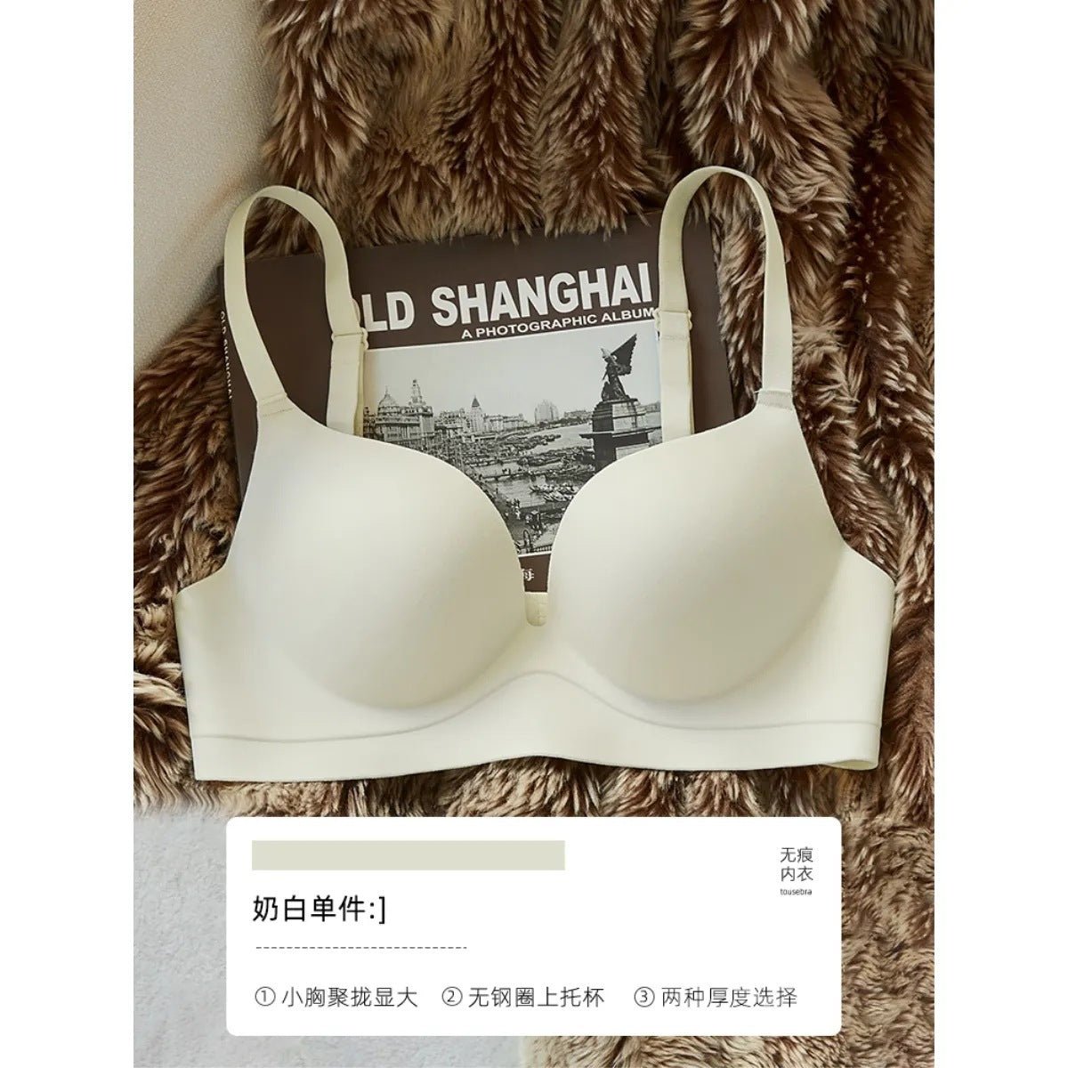 Deep Cleavage Double Padded Very Soft Foamy Daily Wear Bra — view 4