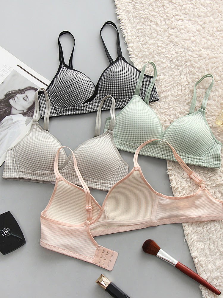 Dotted Cross Type Soft & Smooth Wireless Padded Bra — view 2