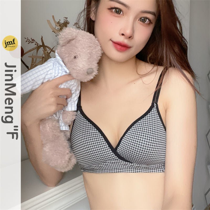Dotted Cross Type Soft & Smooth Wireless Padded Bra — view 8