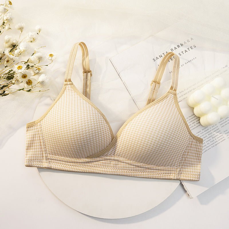 Dotted Cross Type Soft & Smooth Wireless Padded Bra — view 9