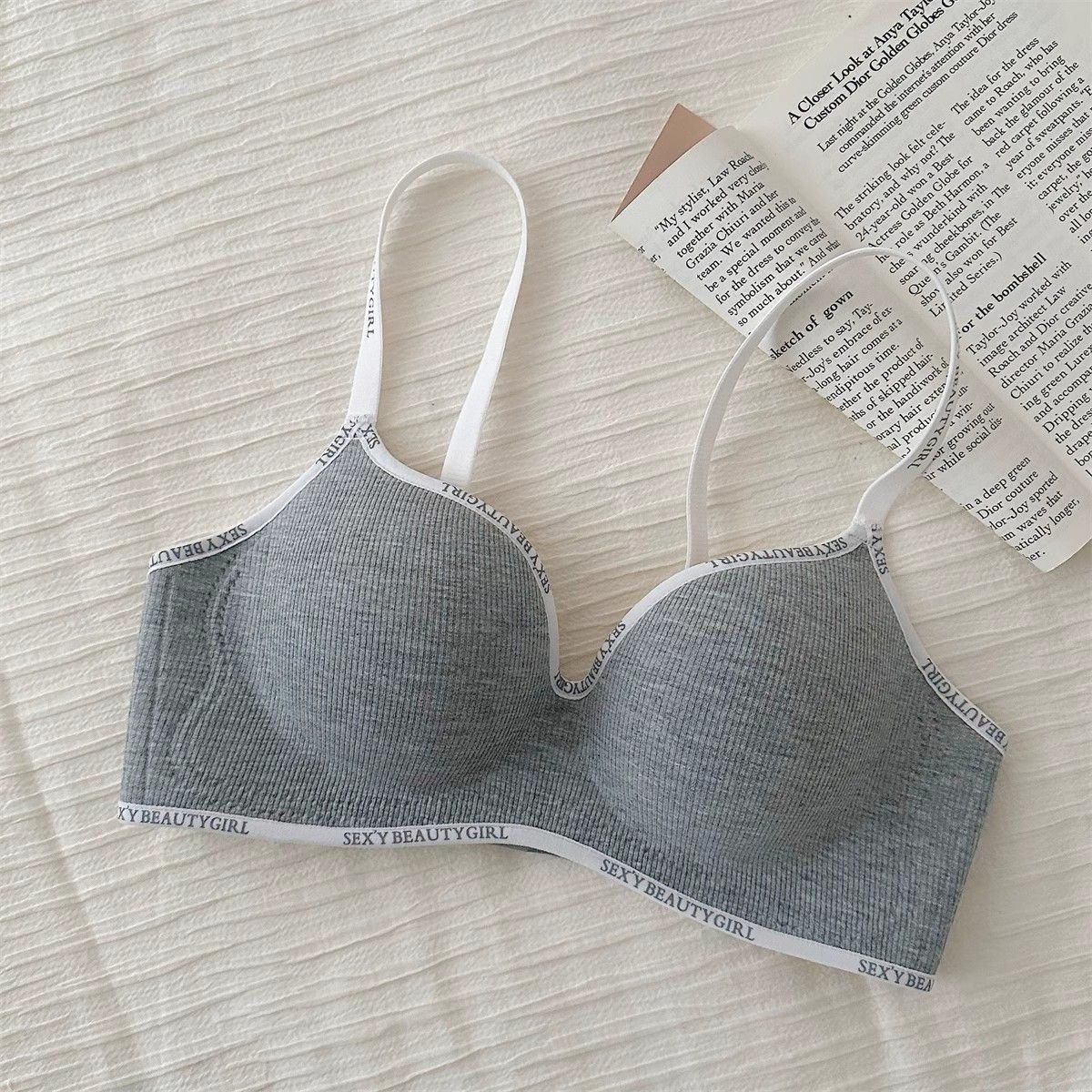 Very Soft Double Padded Foamy Jersey Bra — view 3