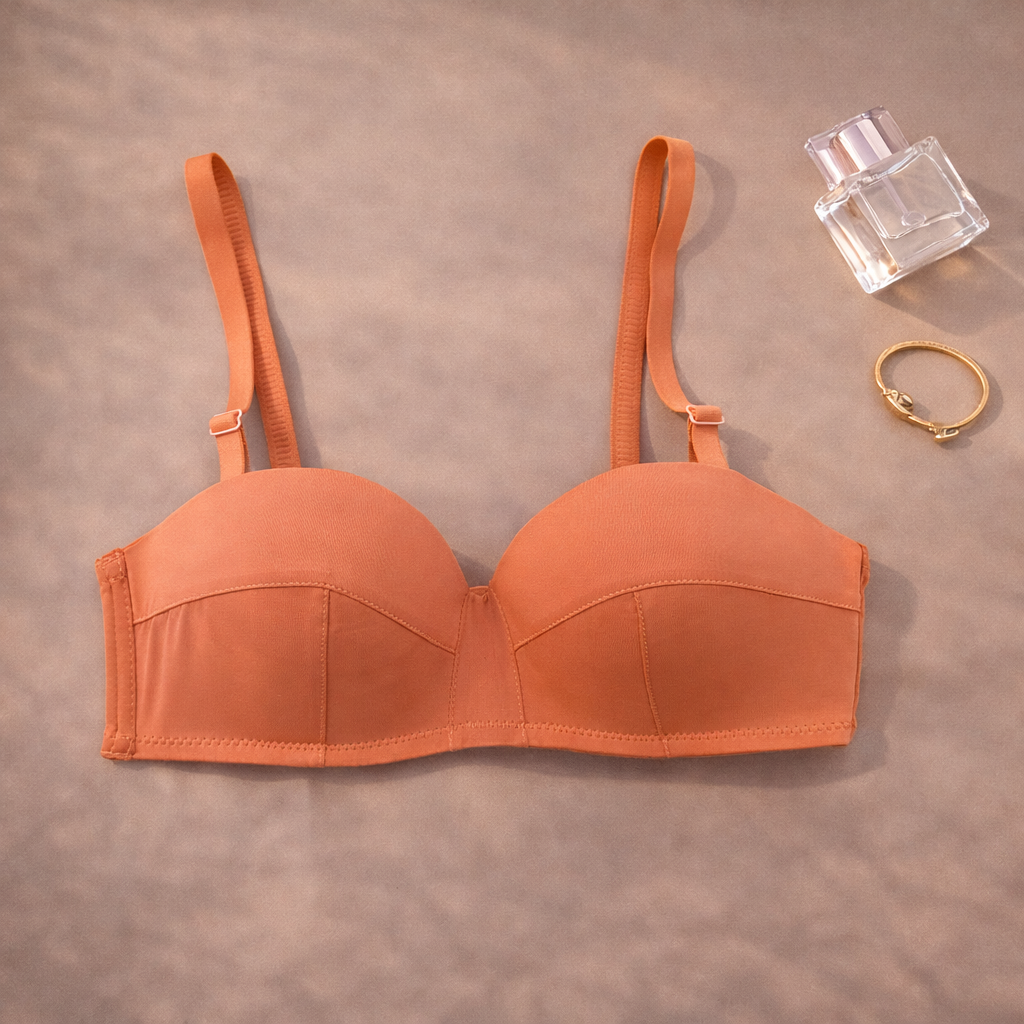 Double Padded Removeable Straps Smooth Pushup  Bra — view 4