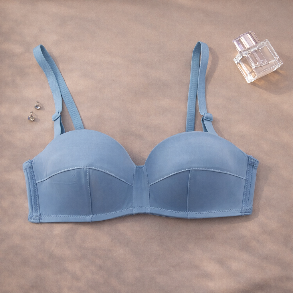Double Padded Removeable Straps Smooth Pushup  Bra — view 6