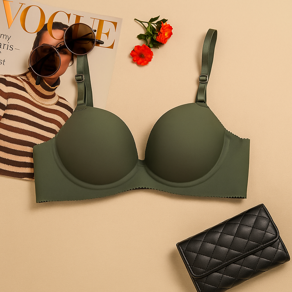 Double Padded Very Soft & Smooth Deep Cleavage Daily Wear Bra — view 3
