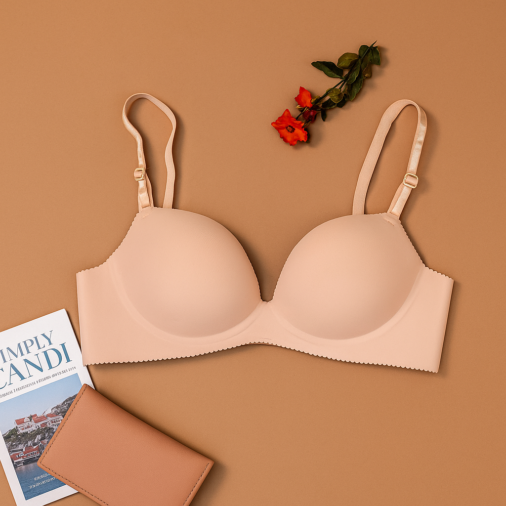 Double Padded Very Soft & Smooth Deep Cleavage Daily Wear Bra — view 7