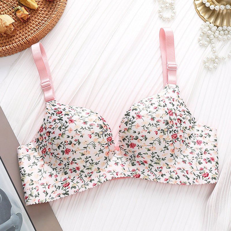Double Padded Very Soft & Smooth Pushup Flowers Bra — view 3