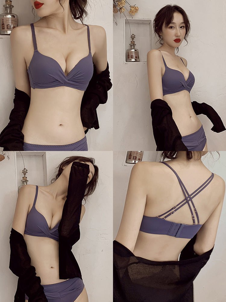 Double Stripped Medium Padded Bra & Panty Set — view 4