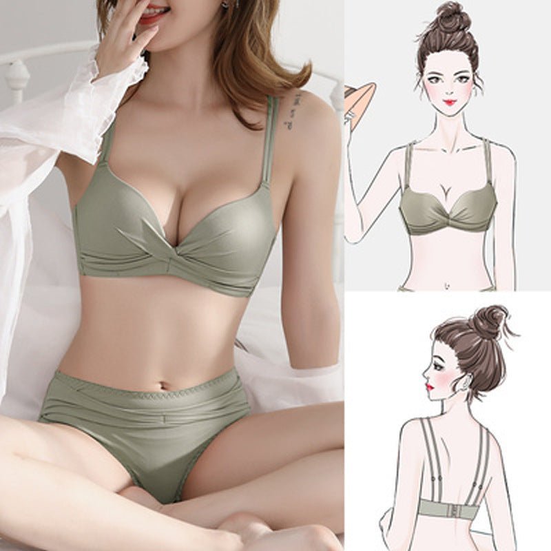 Double Stripped Medium Padded Bra & Panty Set — view 6