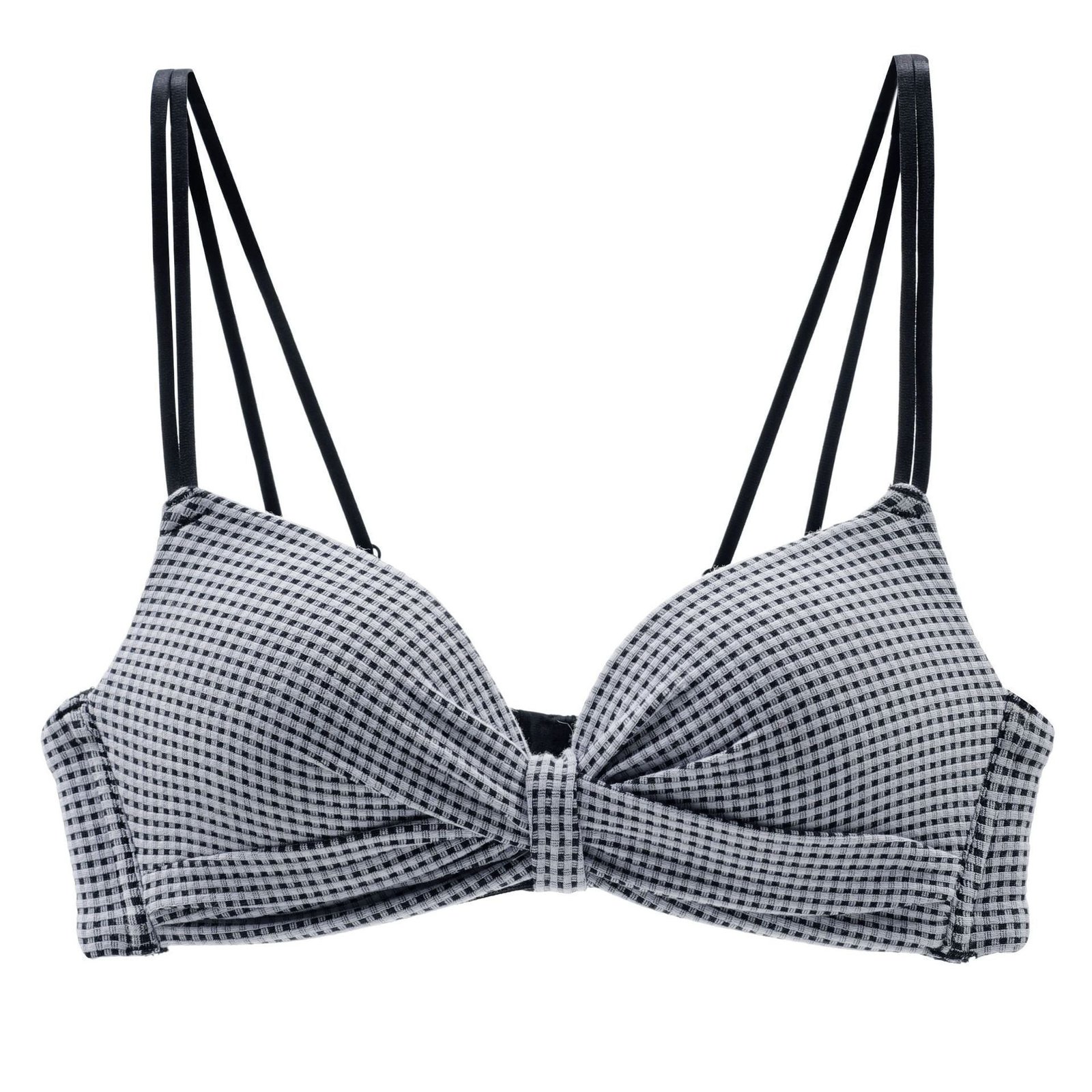 Double Stripped Medium Padded Daily Wear Bra — view 8