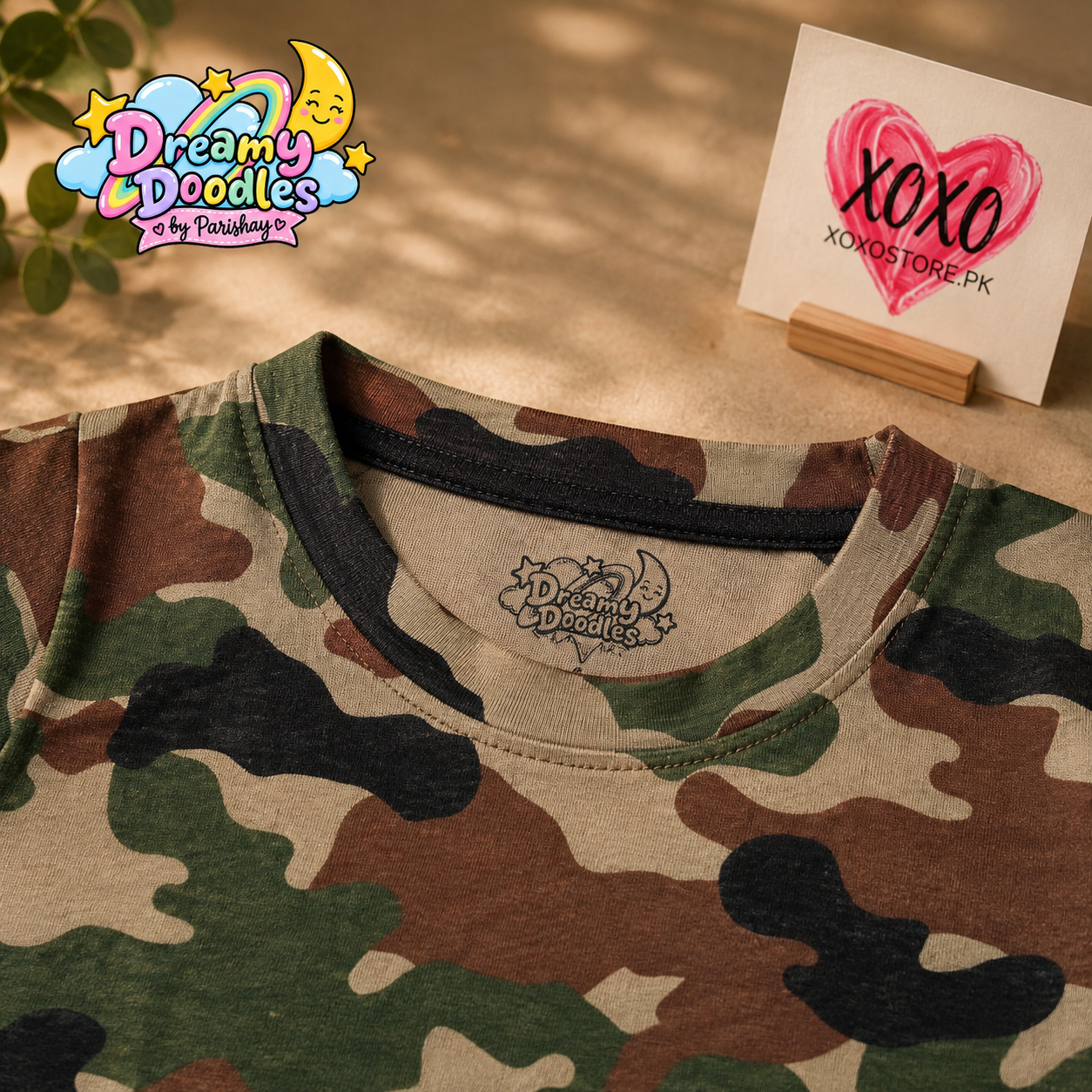 Dreamy Doodles Camo Adventure Boys Full-Sleeve Top — view 3