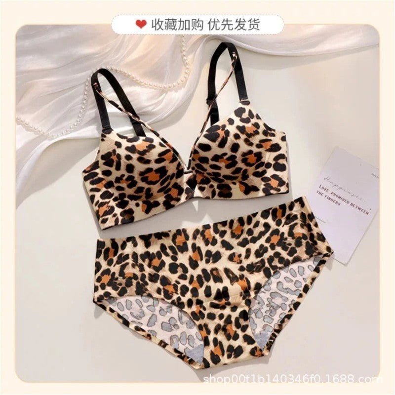 Elastane Foamy Double Padded Front Stripped Bra Set — view 6