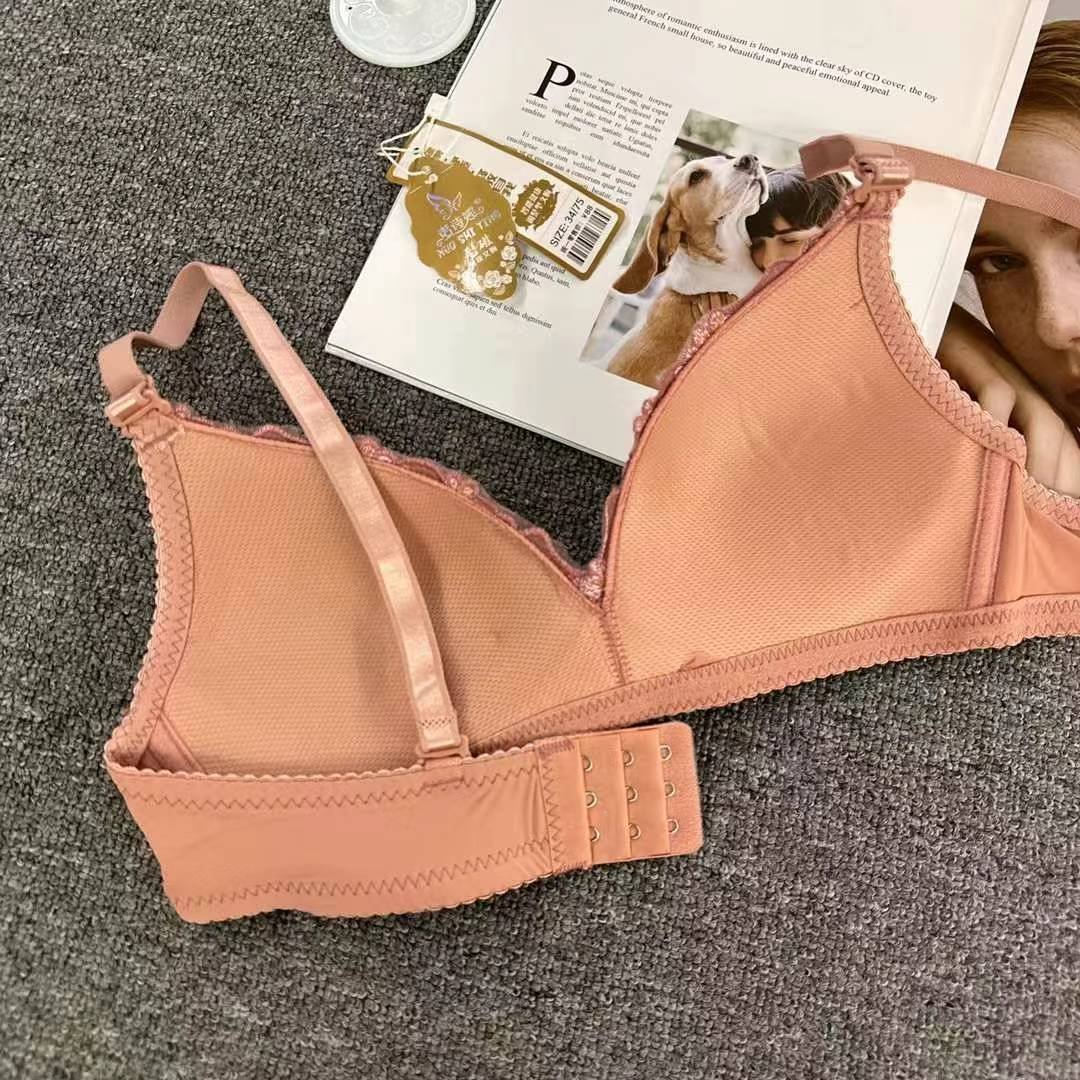 Flower Design Thin Padded Deep Cleavage Daily Wear Bra ( Only Bra ) — view 4
