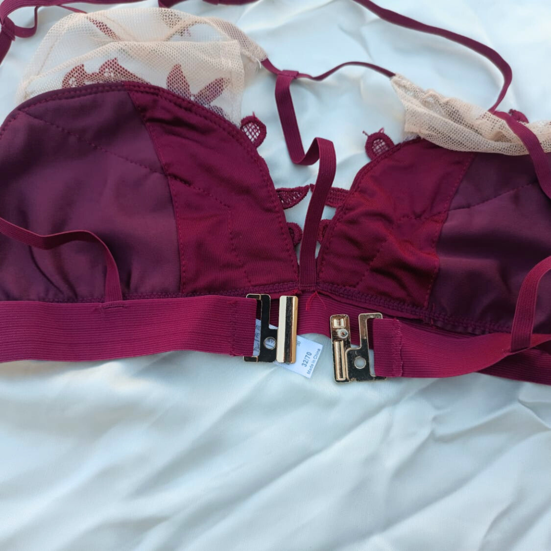 Flower Design Very Elegant  Soft Bra & Underwear Set — view 9