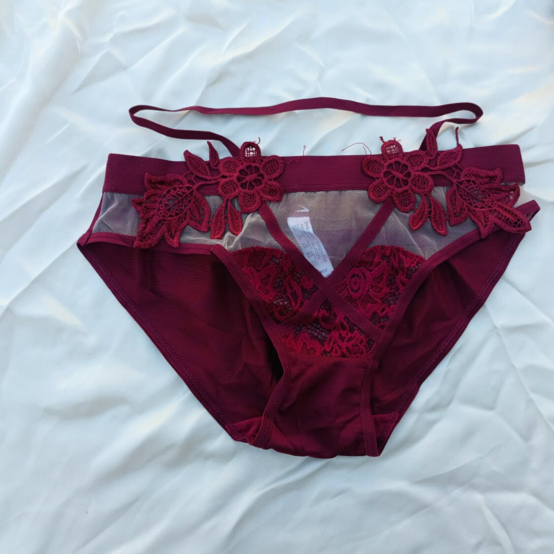 Flower Design Very Elegant  Soft Bra & Underwear Set — view 10
