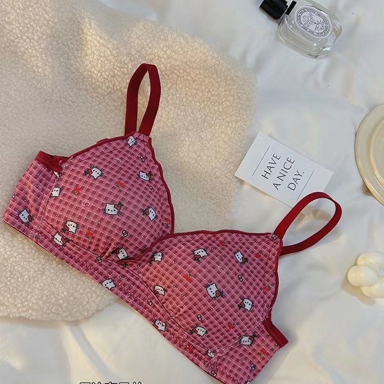 Flowers & Kitty Design Very Soft & Smooth Bra — view 4