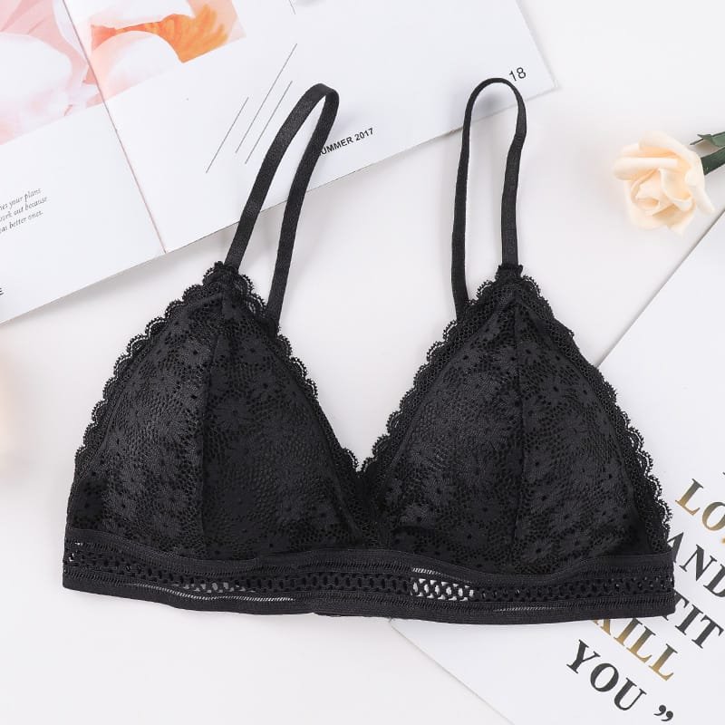 French Style V shape Net Bra — view 4