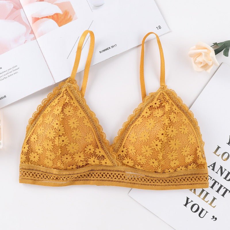 French Style V shape Net Bra — view 5