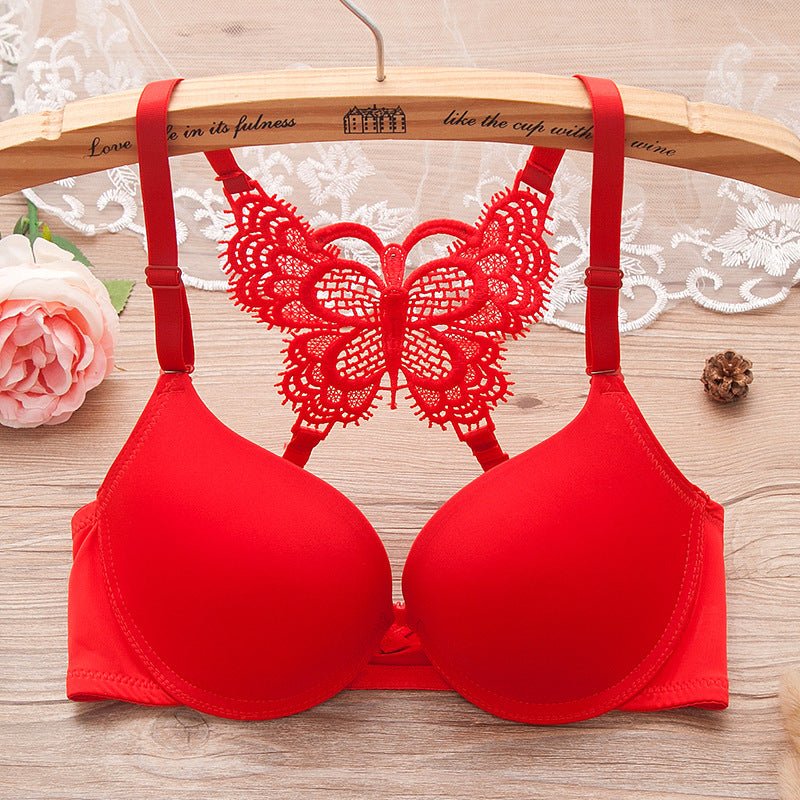 Front Open Butterfly Bra Single Padded  ( Only Bra) — view 2