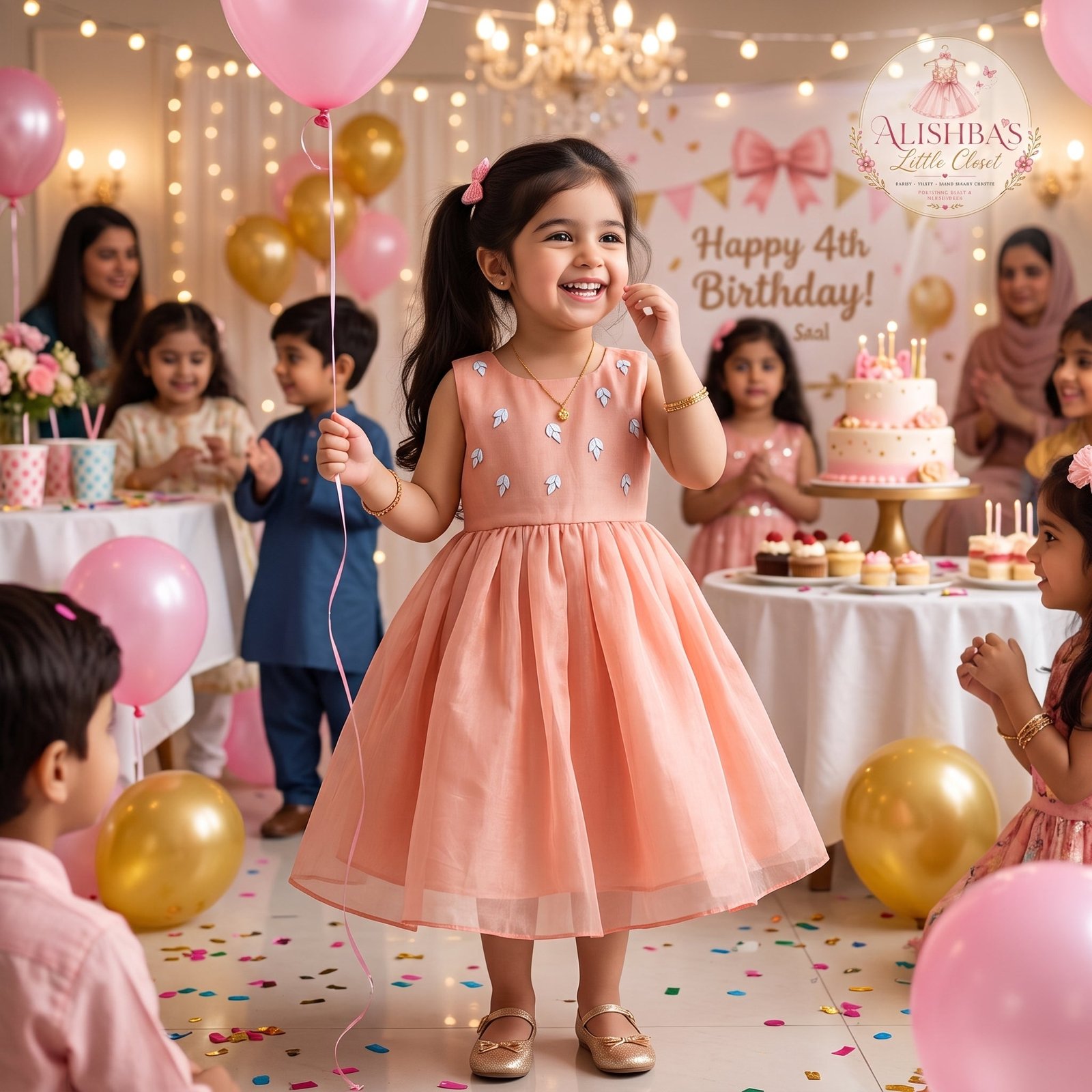 Girls Party Dress – Shesha Silk by