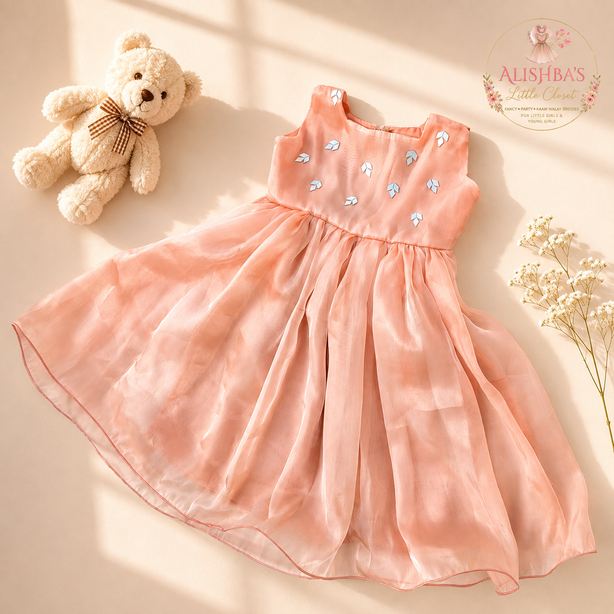 Girls Party Dress – Shesha Silk by — view 2