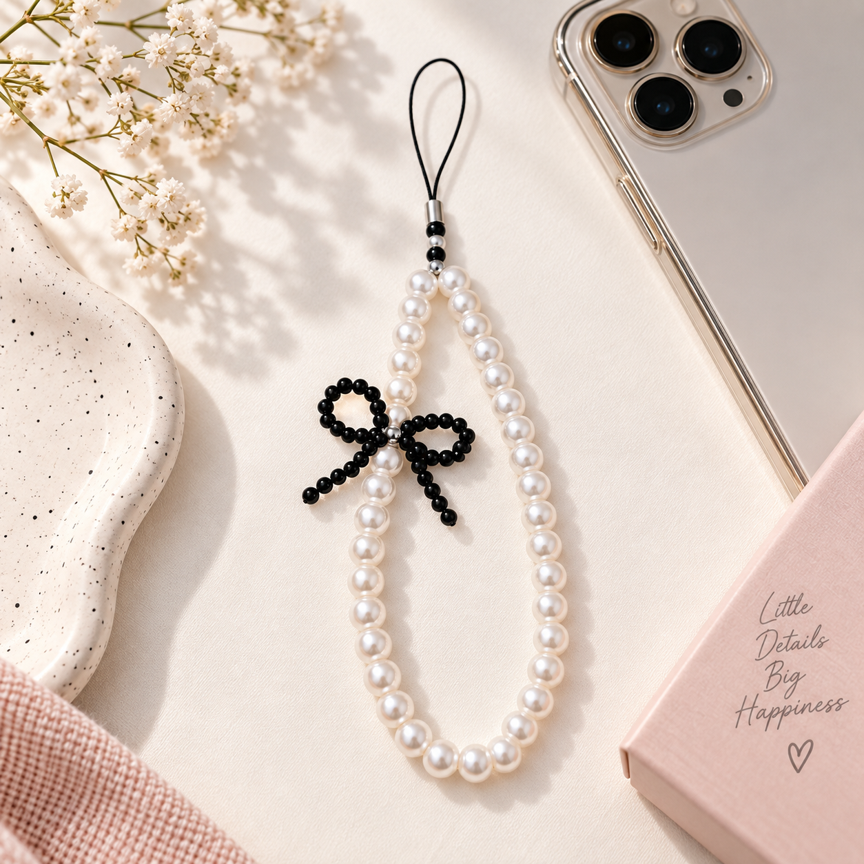 Handmade Beaded Phone Charms By Noor's Collection — view 6