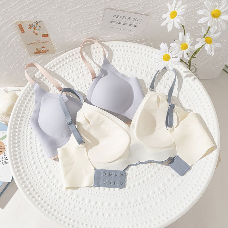 Heart Design Elastane Silicon Type Daily Wear Single Padded Bra With Removeable Pads — view 6
