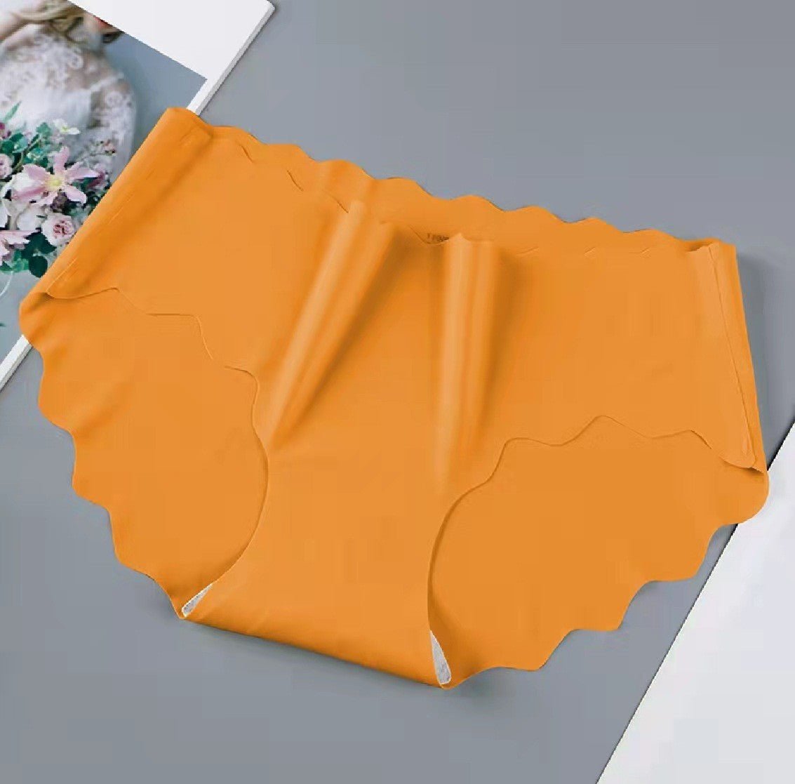 Laser Cut Seamless Ice Silk Soft & Smooth Panties — view 5