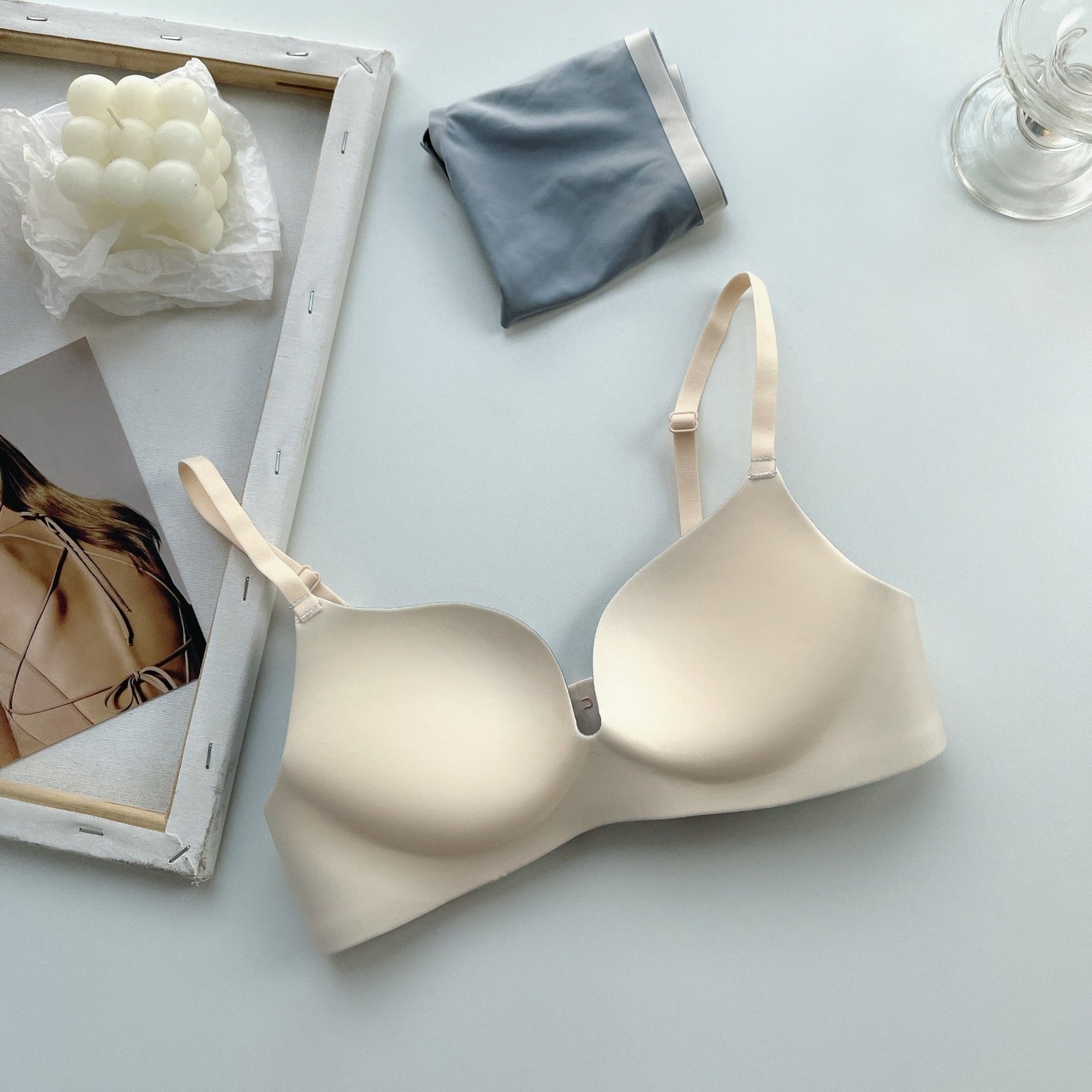 Linning Seamless  Double Padded Soft Bra Set — view 5