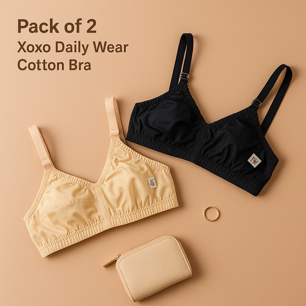 Pack of 2 Xoxo Daily Wear Cotton Bra — view 2