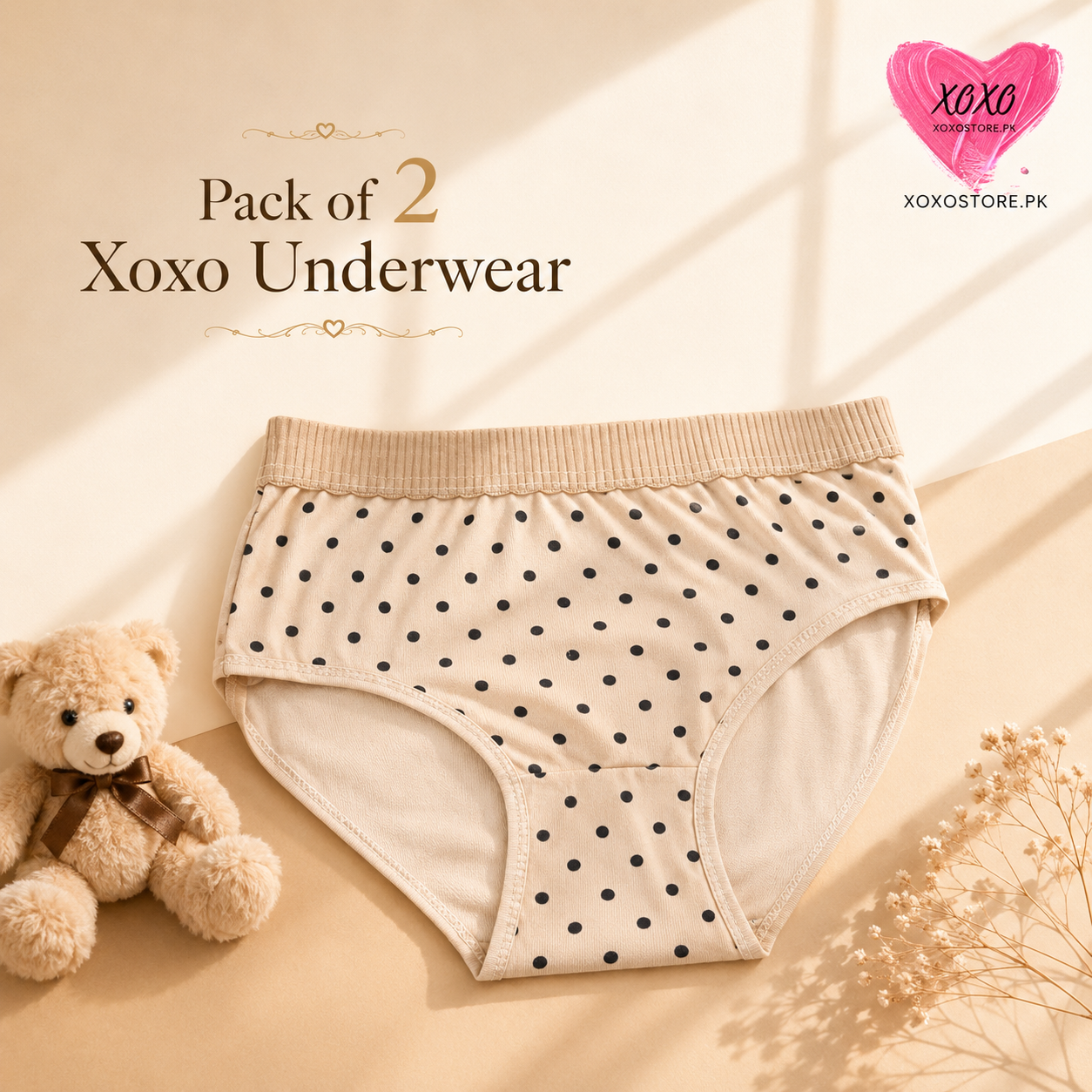 Pack of 2 Xoxo Dotted Underwear — view 4