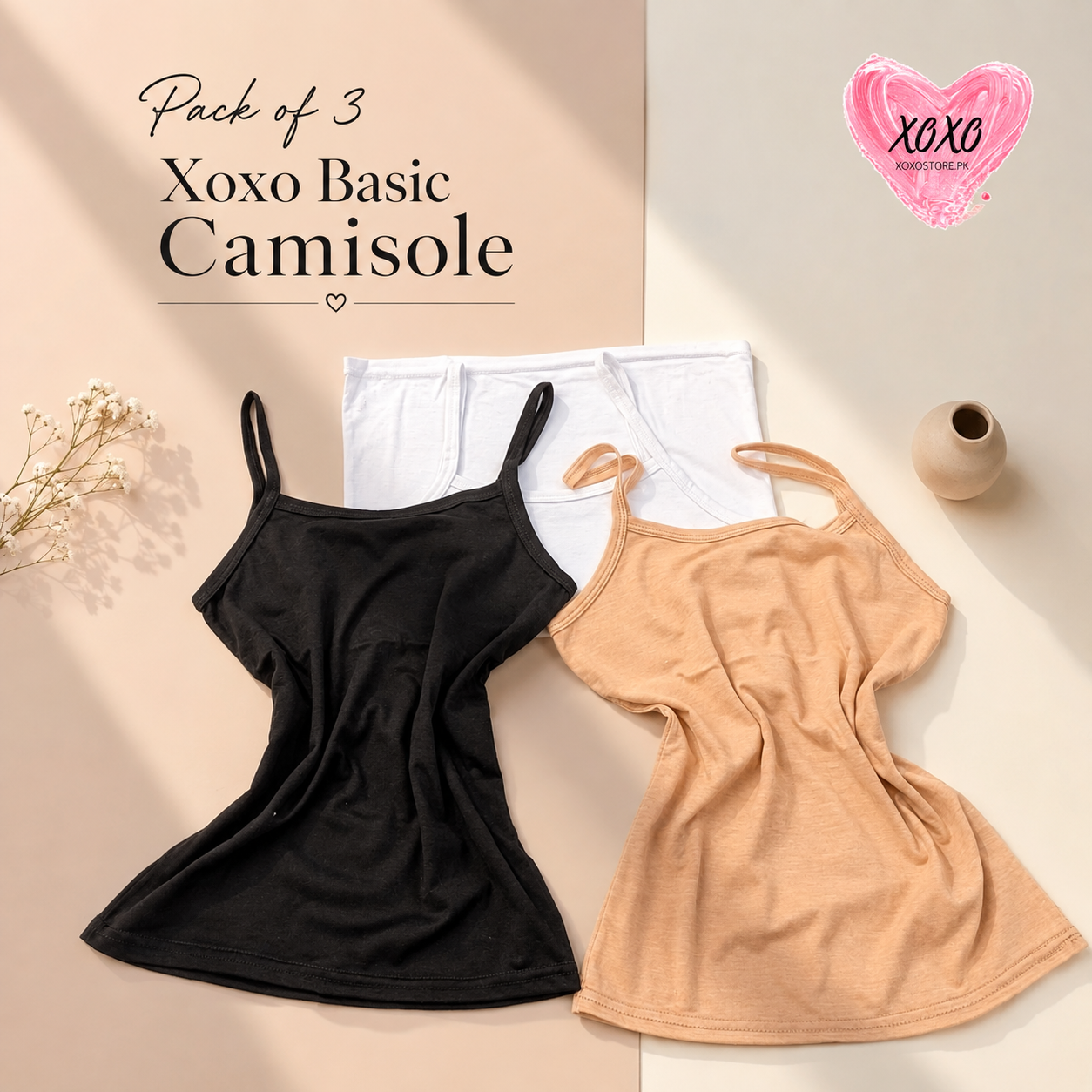 Pack of 3 Basic Essential Camisole — view 4