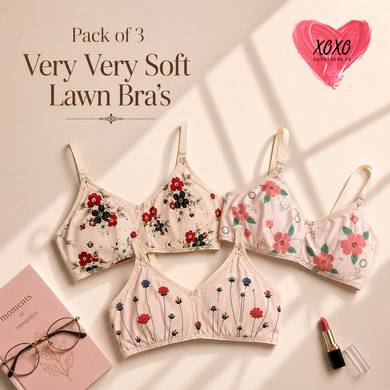 Pack of 3 Very Fine Quailty Lawn Bra's — view 5