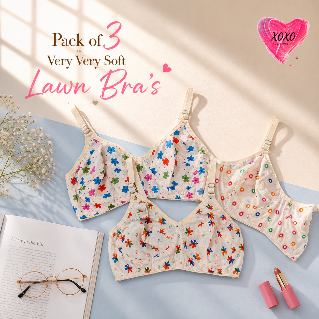 Pack of 3 Very Fine Quailty Lawn Bra's — view 8