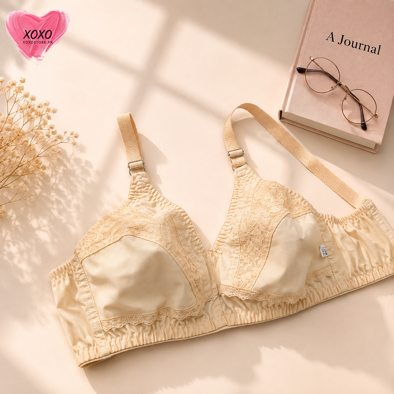 Pack of 4 Cotton Net Design Very Soft Daily Wear Bra — view 4