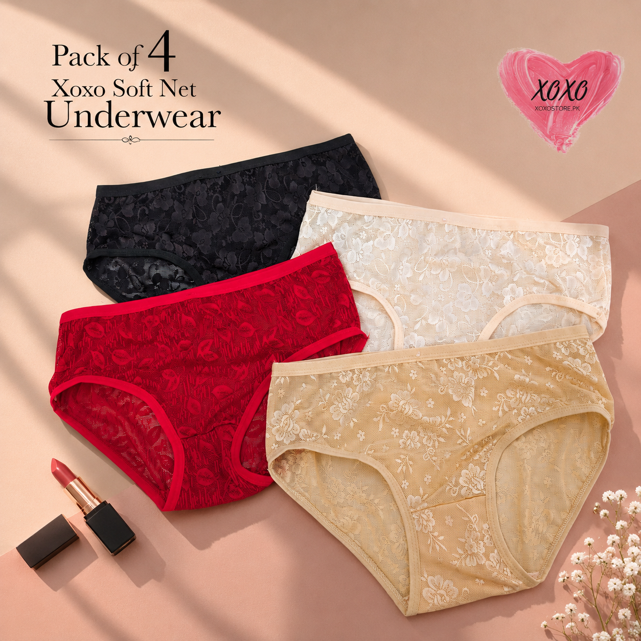 Pack of  Soft Net Underwear