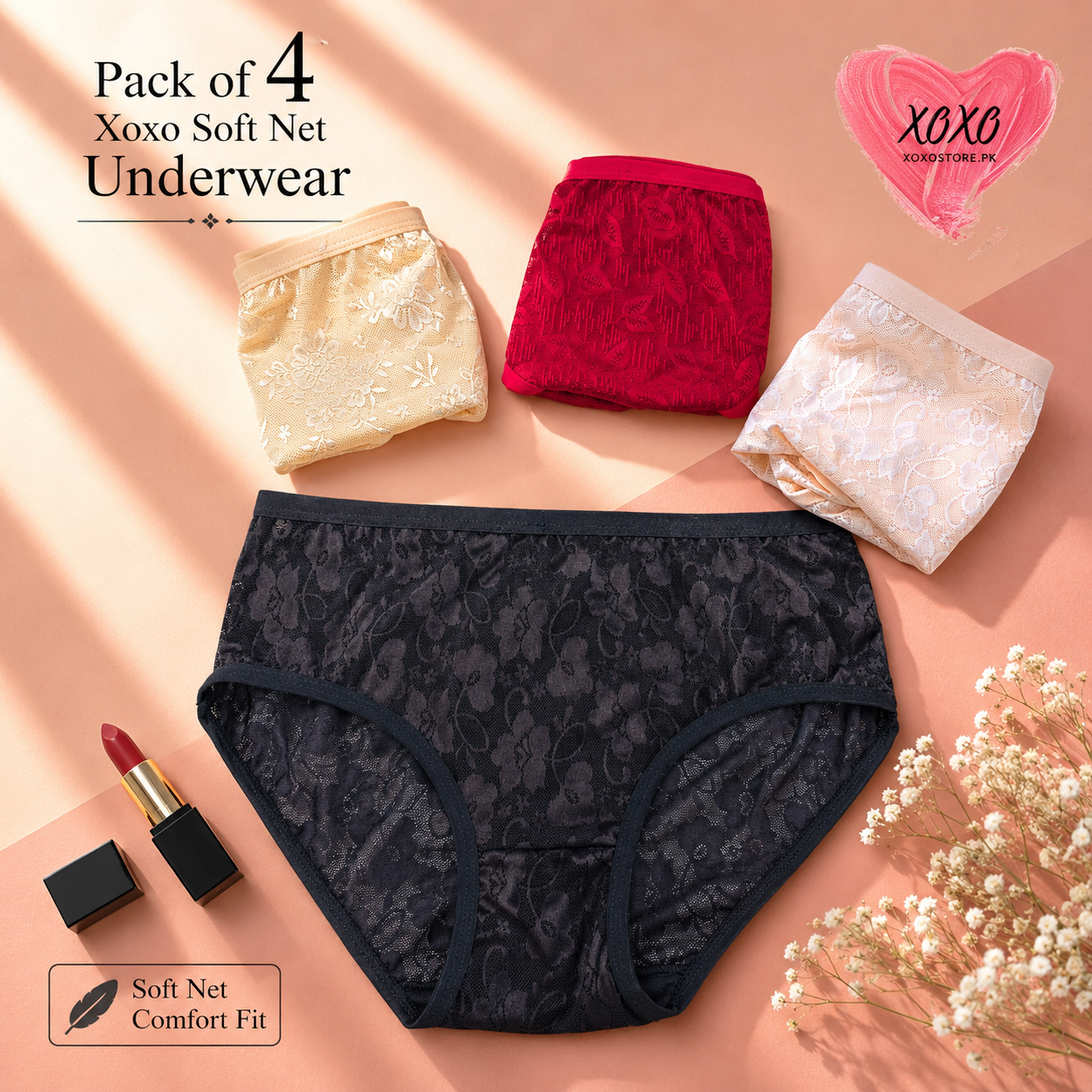 Pack of  Soft Net Underwear — view 2