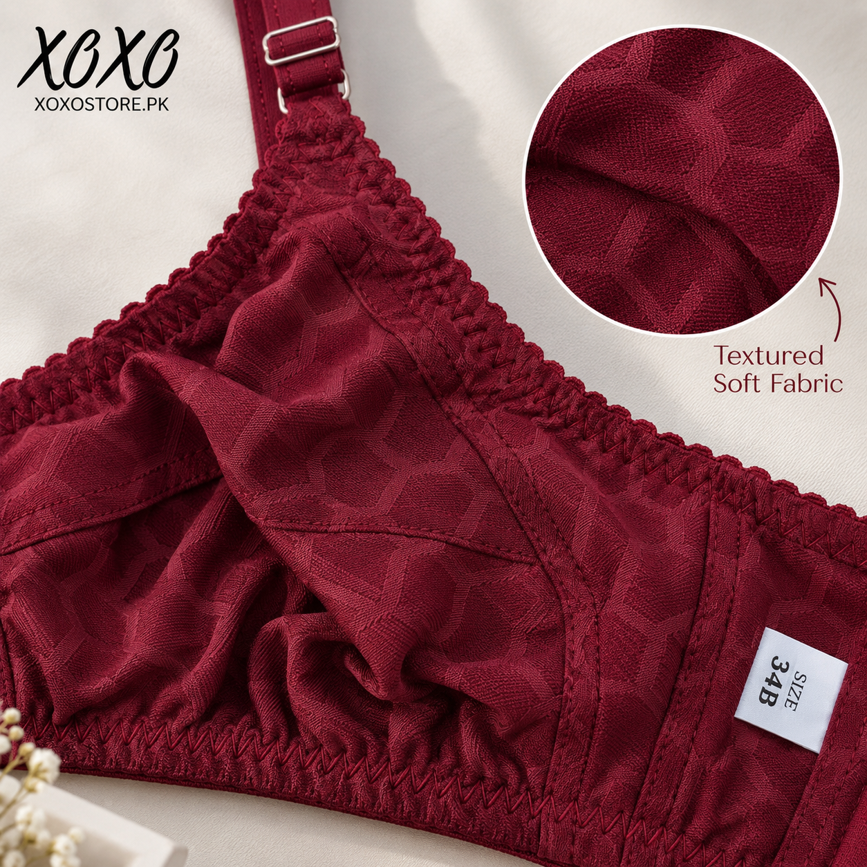 Pack of 4 Textured Daily Wear Bra — view 8