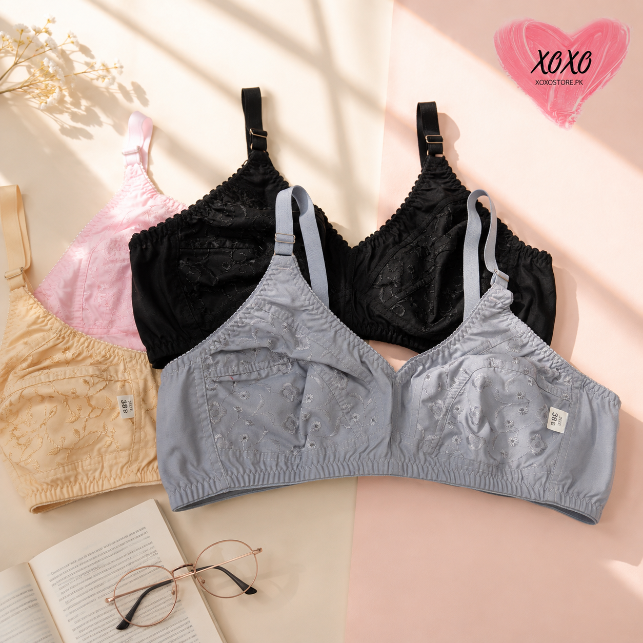 Pack of 4 Very Fine Quailty Chicken Cotton Bras — view 11