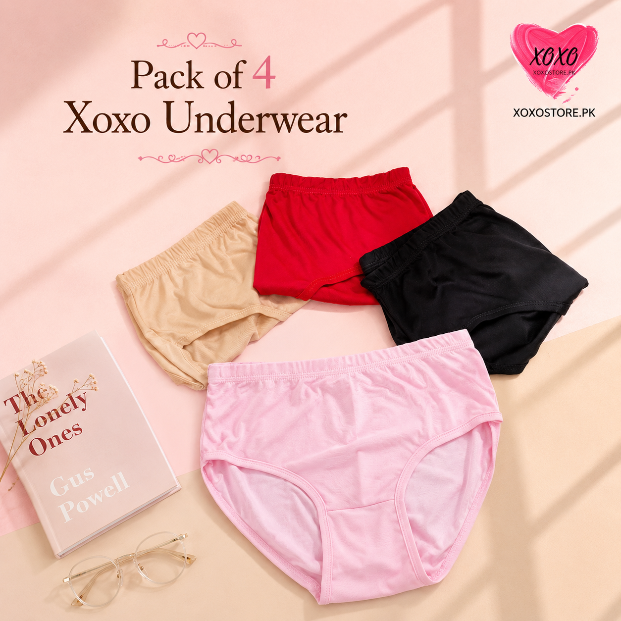 Pack of 4 Xoxo Basic Underwear — view 2