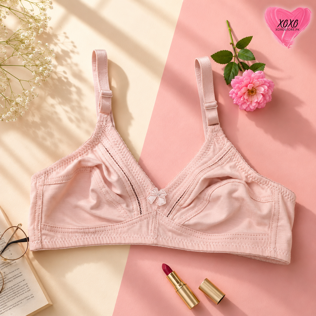 Pack of 4 Xoxo Fine Quailty Breathable Bra — view 7