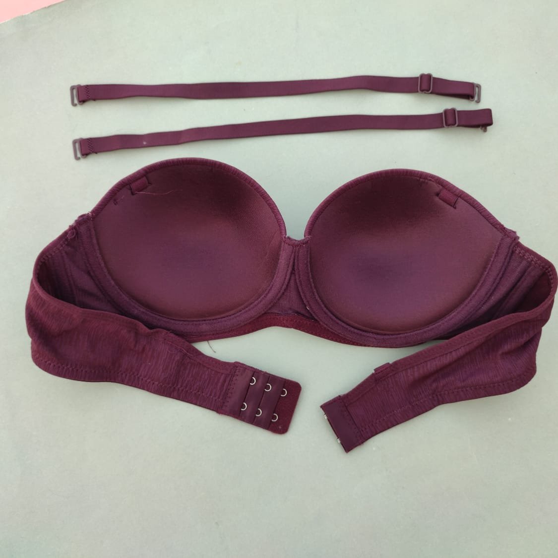 Pearls Padded Half Cup Wired Pushup Bra With Removeable Straps — view 9