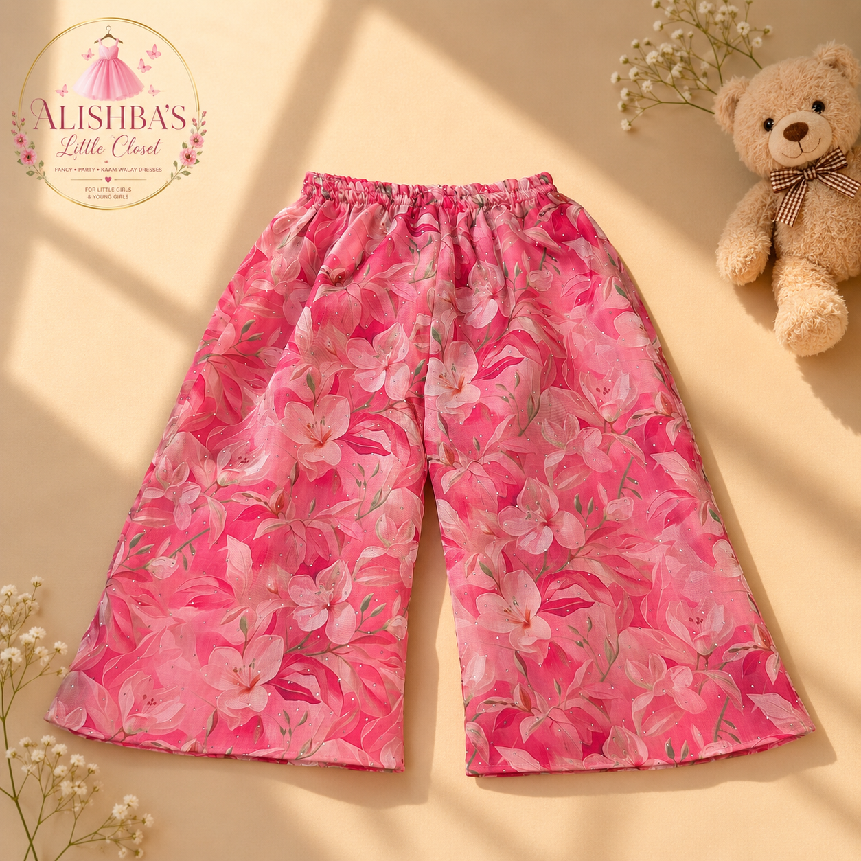 🌸 Pink Floral Printed 2-Piece Set — view 2